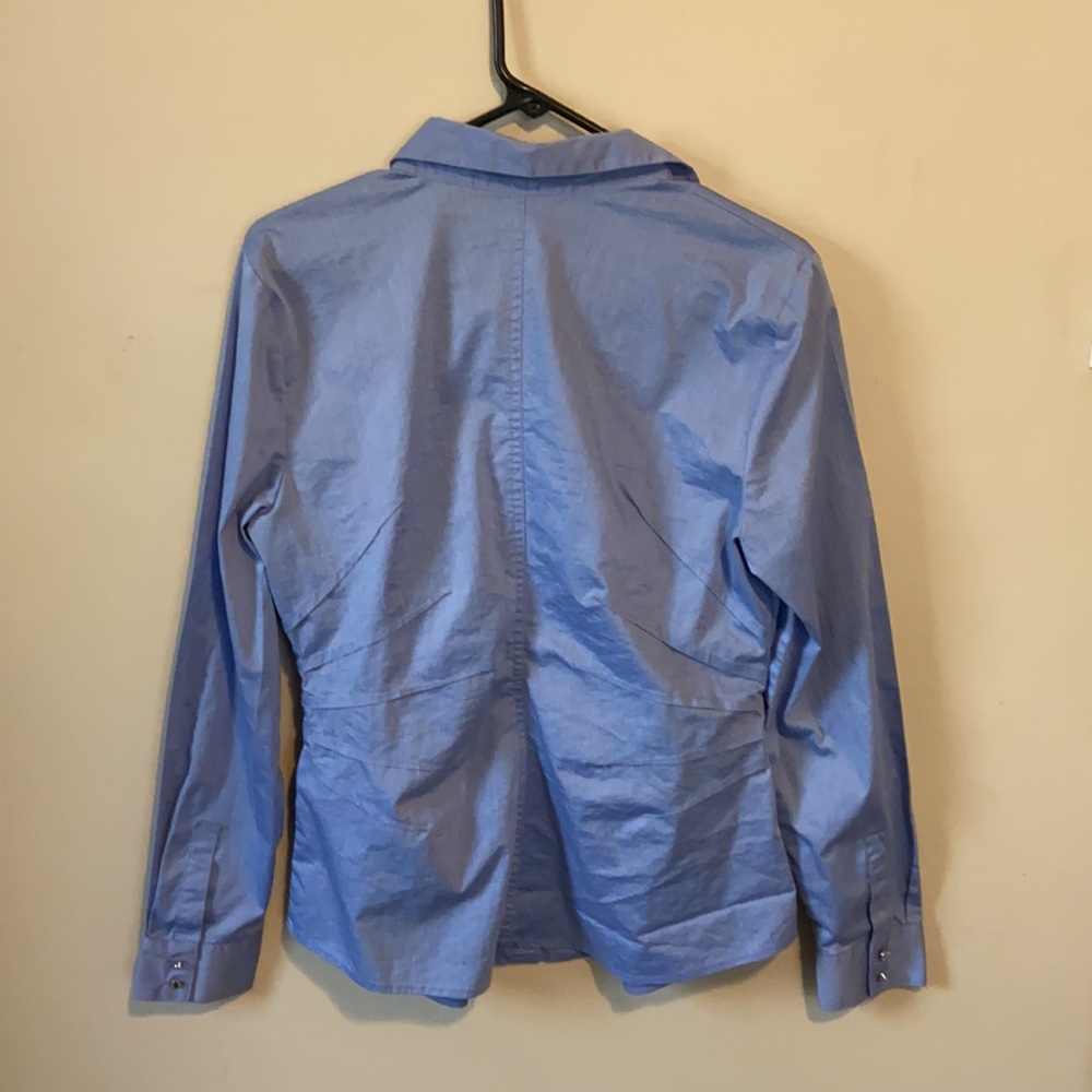 Blue Button Up - Picture 2 of 2